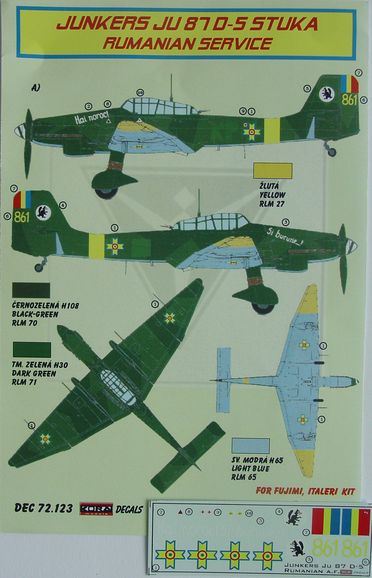 Junkers Ju87D-5 (Rumanian Service)  DEC72123