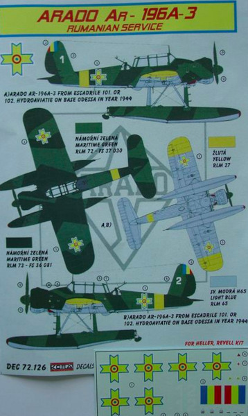 Arado AR196A-3 (Rumania) DEC72126