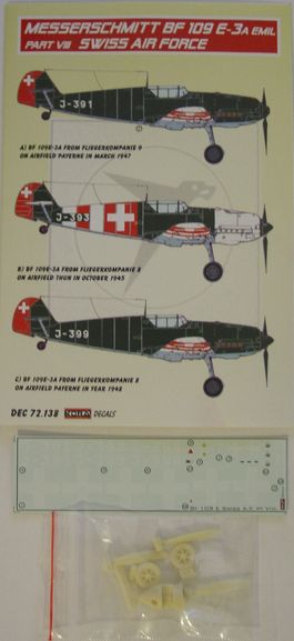 Messerschmitt BF109E-3a Emil Swiss AF Part VIII  DEC72138