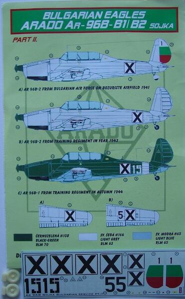 Bulgarian Eagles Arado AR96B-2 Sojka part 2 dec72146