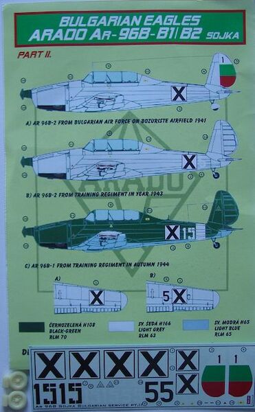 Bulgarian Eagles Arado AR96B-2 Sojka part 2  dec72146