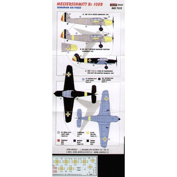 Messerschmitt Bf108B Taifun with new wheels, props, tailplanes etc (BulgarianAF)  DEC7215