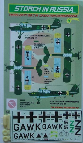 Storch in Russia, Fieseler Fi156C in operation Barbarossa part 1 dec72155