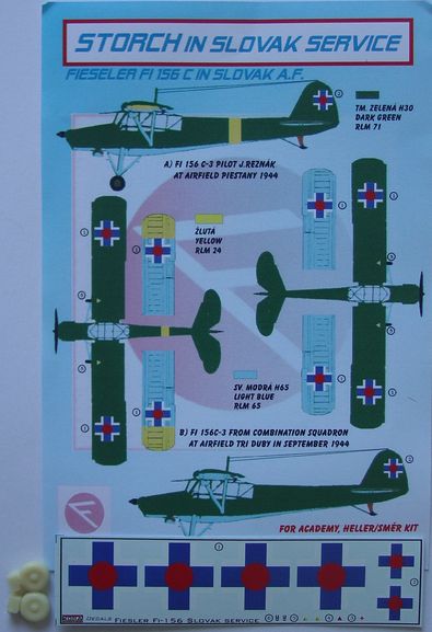 Storch in Slovak Service, Fieseler Fi156C in Slovak AF  dec72159