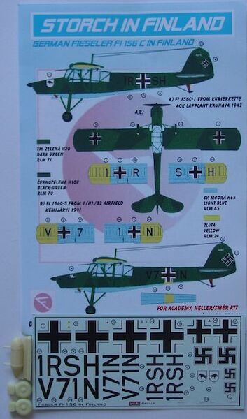 Storch in Finland, German Fieseler Fi156C in Finland dec72160