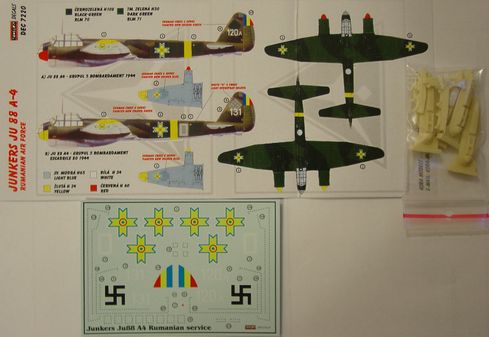 Junkers Ju88A-4 with extra ECT Racks and figures (Rumanian AF)  dec7220