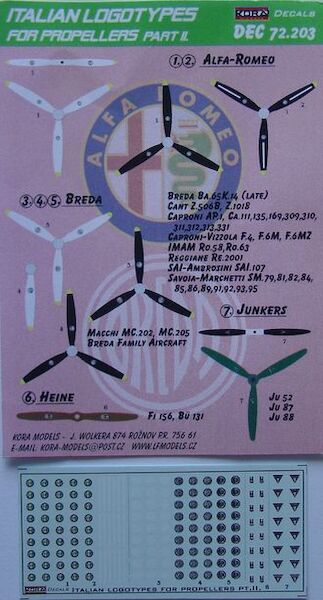 Italian logotypes for Propellers Part 2 DEC72203