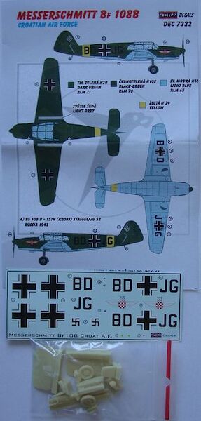 Messerschmitt Bf108B Taifun with new wheels, props, tailplanes etc (Croatian AF) DEC7222