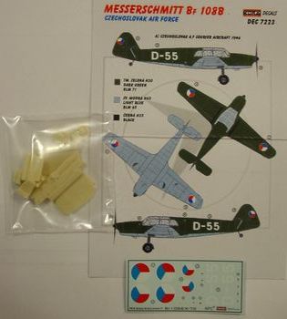 Messerschmitt Bf108B Taifun with new wheels, props, tailplanes etc (Czechoslovak AF) DEC7223