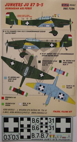 Junkers Ju87D-5 (Hungarian AF) DEC7254