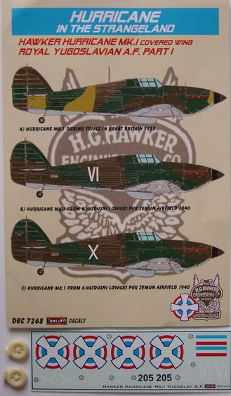 Hawker Hurricane MKI (Yugoslav AF Part1) DEC7268