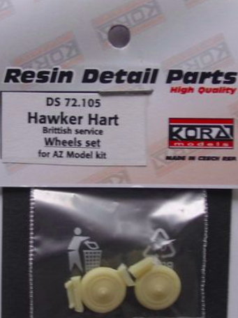 Hawker Hart wheel set (RAF) (AZ) DS72105
