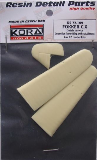 Fokker CX Dutch Service - Correct lower wings set (AZ) DS72109
