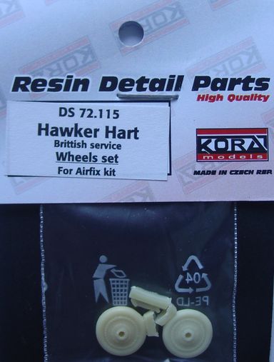 Hawker Hart - British- wheel set (Airfix) DS72115
