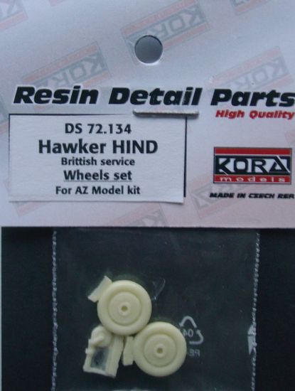 Hawker Hind -British- Wheels set (AZ Models)  DS72134