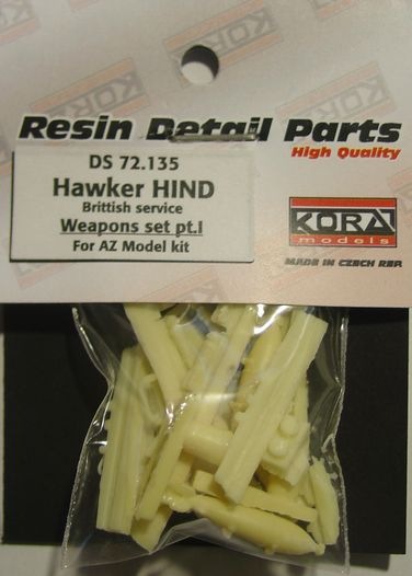 Hawker Hind -British- Weapon Set I (AZ Models) DS72135