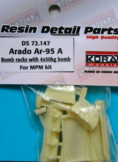 Arado AR95A Bomb rack with 4x 50kg Bombs (MPM) DS72147