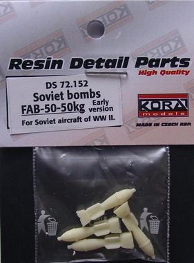 Soviet 50kg bombs FAB50 early version (4x)  DS72152