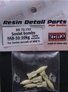 Soviet 50kg bombs FAB50 early version (4x) DS72152