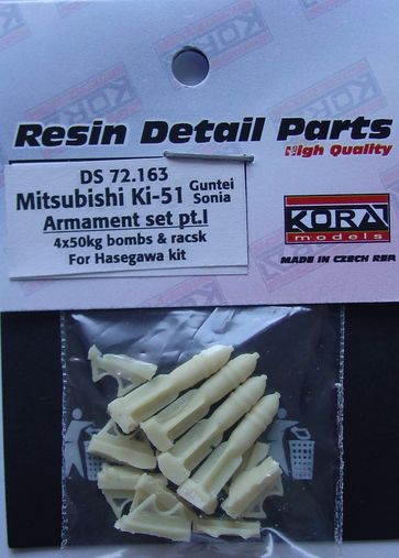 Mitsubishi Ki51 Sonia Armament Set Part 1 (Hasegawa) DS72163