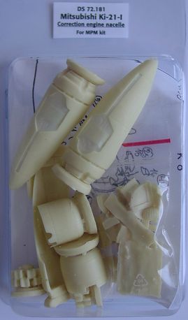 Mitsubishi Ki21-I Corrected engine nacelles (MPM) DS72181