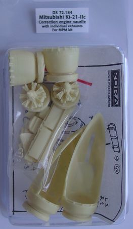 Mitsubishi Ki21-IIc Corrected engine nacelles with individual exhaust stacks(MPM) DS72184