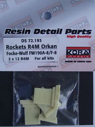 R4M Orkan Rockets with racks Focke Wulf FW190A-8/F-8 DS72193