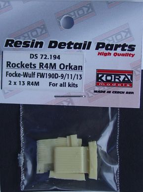 R4M Orkan Rockets with racks for Focke Wulf FW190D-9/11/13  DS72194