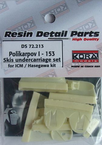 Polikarpov I153 Ski Undercarriage set (ICM)  DS72213