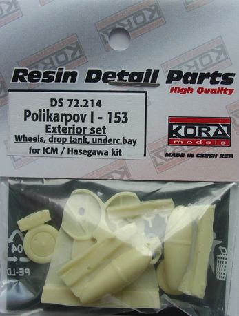 Polikarpov I153 Exterior Detail set (ICM)  DS72214