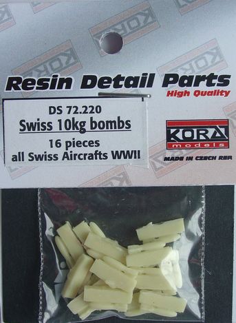 Swiss WW2 10kg Bombs (16x) DS72220