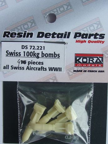 Swiss WW2 100kg Bombs  (4x)  DS72221