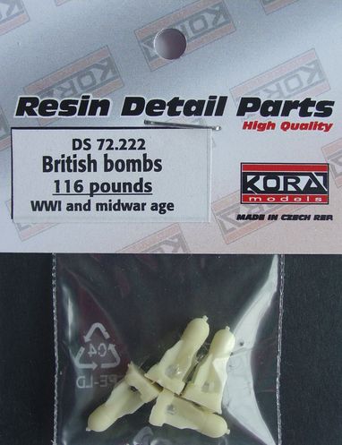 British WW1 and between the wars 116 pound bombs (4x) DS72222