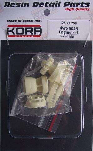 Avro 504N Engine set (AMDL, Airfix) DS72236