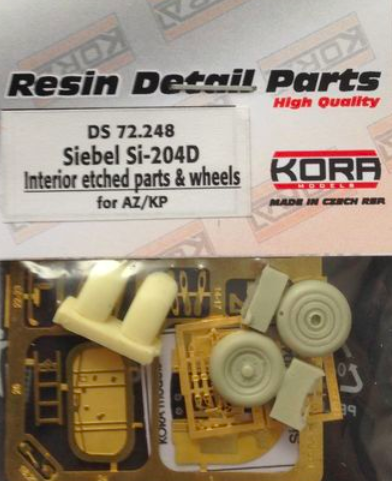 Siebel Si204A/D Interior Detail set and wheels DS72248