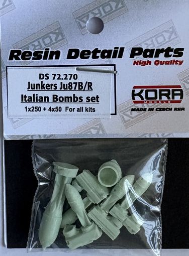Junkers Ju87B/R Stuka Picchiatello Italian Bomb Load (1x 250kg, 4x 50kg) DS72270