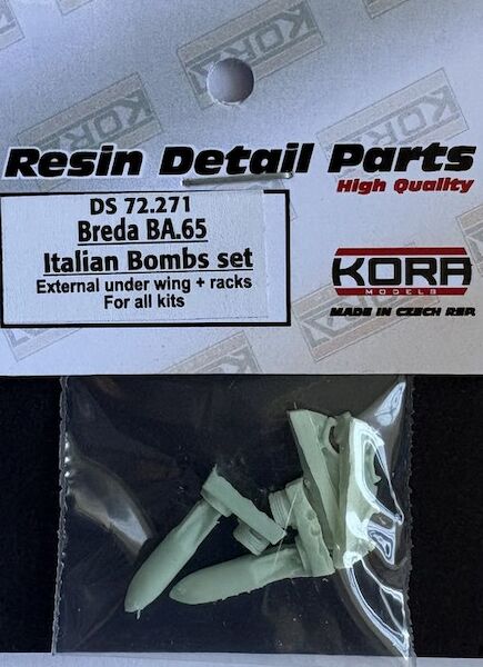 Breda Ba65 Italian Bomb and bomb racks set - external under wings DS72271