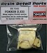 Undercarriage correction set for Fokker DXXI Wasp engine-Finnish service (MPM) KODS7242