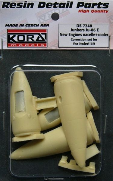 Junkers Ju86E engine Nacelles and cooler set (Italeri) ds7248