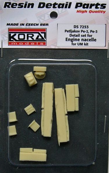 Petlyakov Pe2/3 Engine nacelle detail set (UM) ds7253