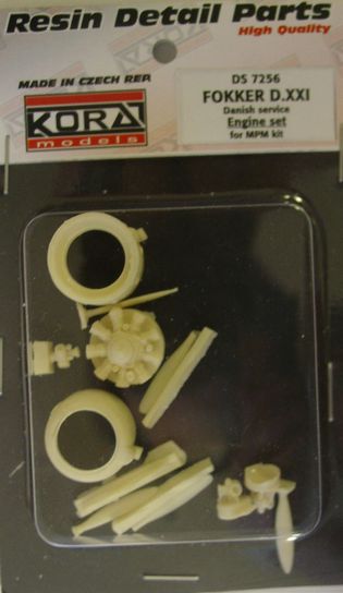 Engine set for Fokker DXXI in Danish service (MPM) ds7256