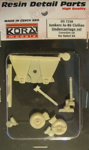 Junkers Ju86 Civilian Undercarriage set (Italeri) ds7258
