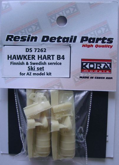 Hawker Hart B4 Ski set Finnish and Swedish service (AZ)  ds7262