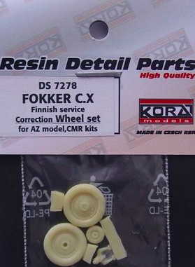 Fokker CX Finnish Service- Correction Wheel set (AZ) DS7278