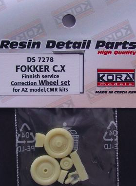 Fokker CX Finnish Service- Correction Wheel set (AZ)  DS7278