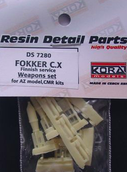 Fokker CX Finnish Service- Weapon set (AZ) DS7280