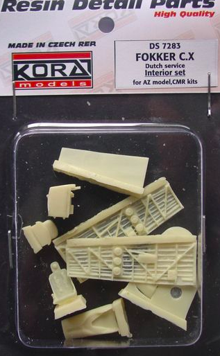 Fokker CX Dutch Service- Correct Interior set and tailfin (AZ) DS7283