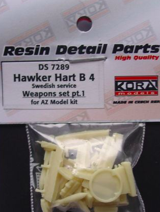 Hawker Hart B4 (Swedish)Weapons set (AZ) DS7289