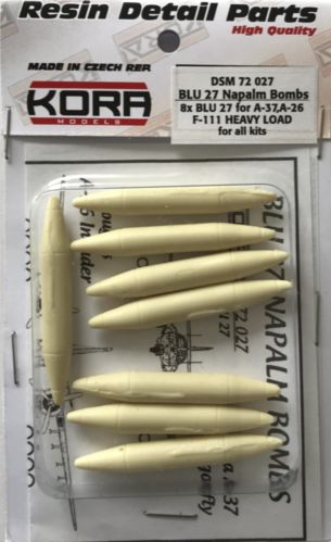 BLU27 Napalm Bombs (8x) for A37, A26, F111 HEAVY LOAD dsm72027