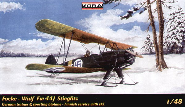 Focke Wulf FW44J Stieglitz with ski's  4812